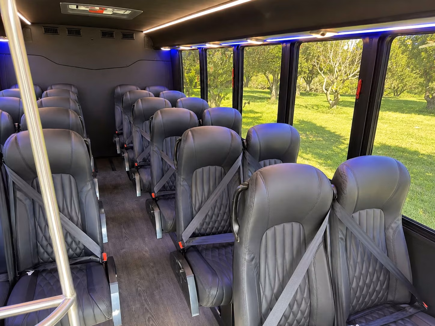 15 passenger minibus inside