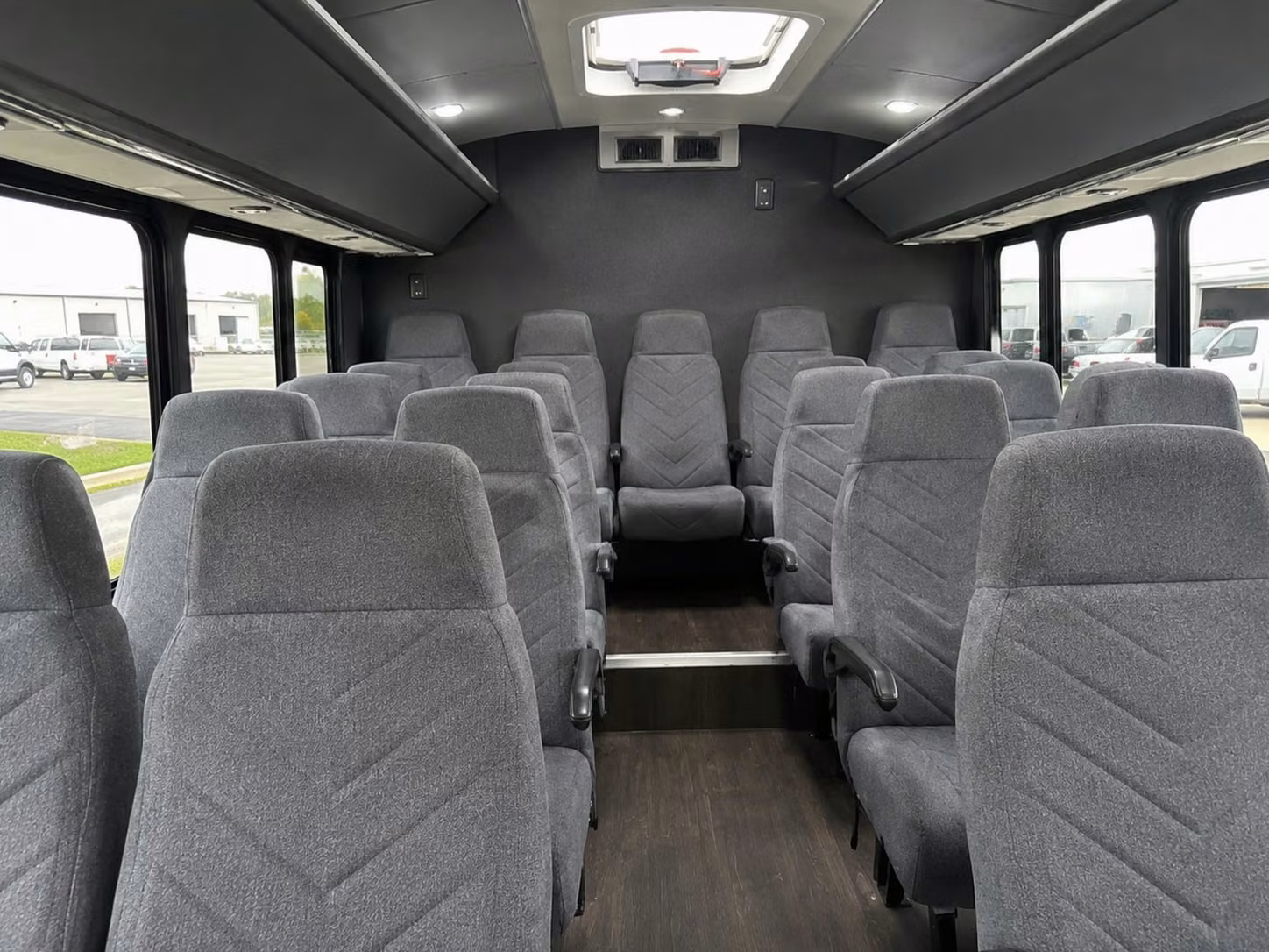 15 passenger minibus interior