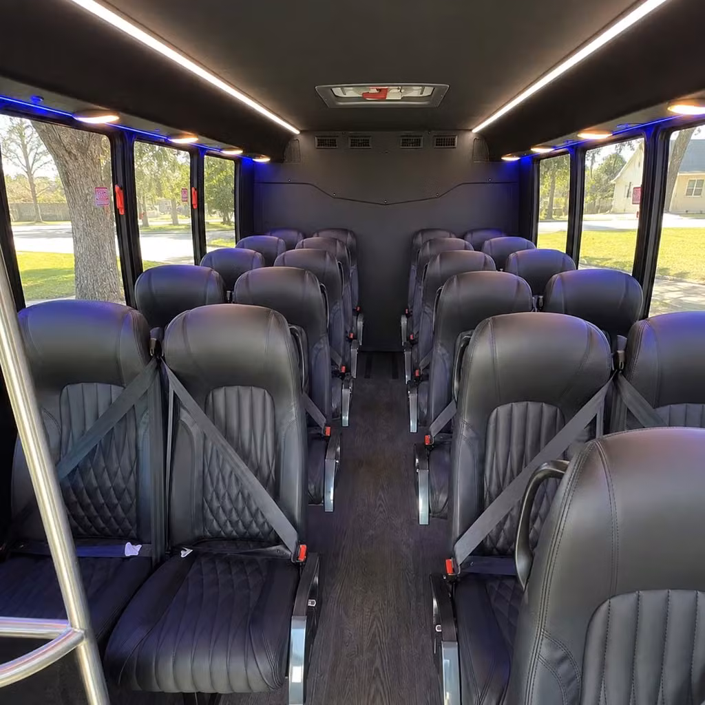 25 passenger minibus interior