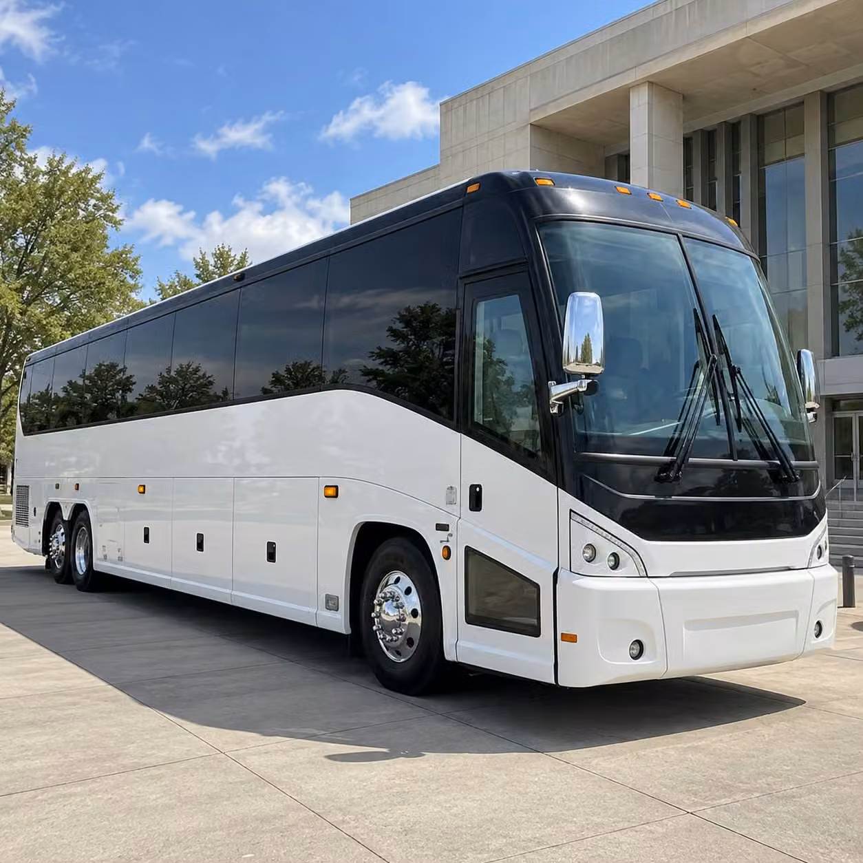ada accessible field trip buses for greensboro schools