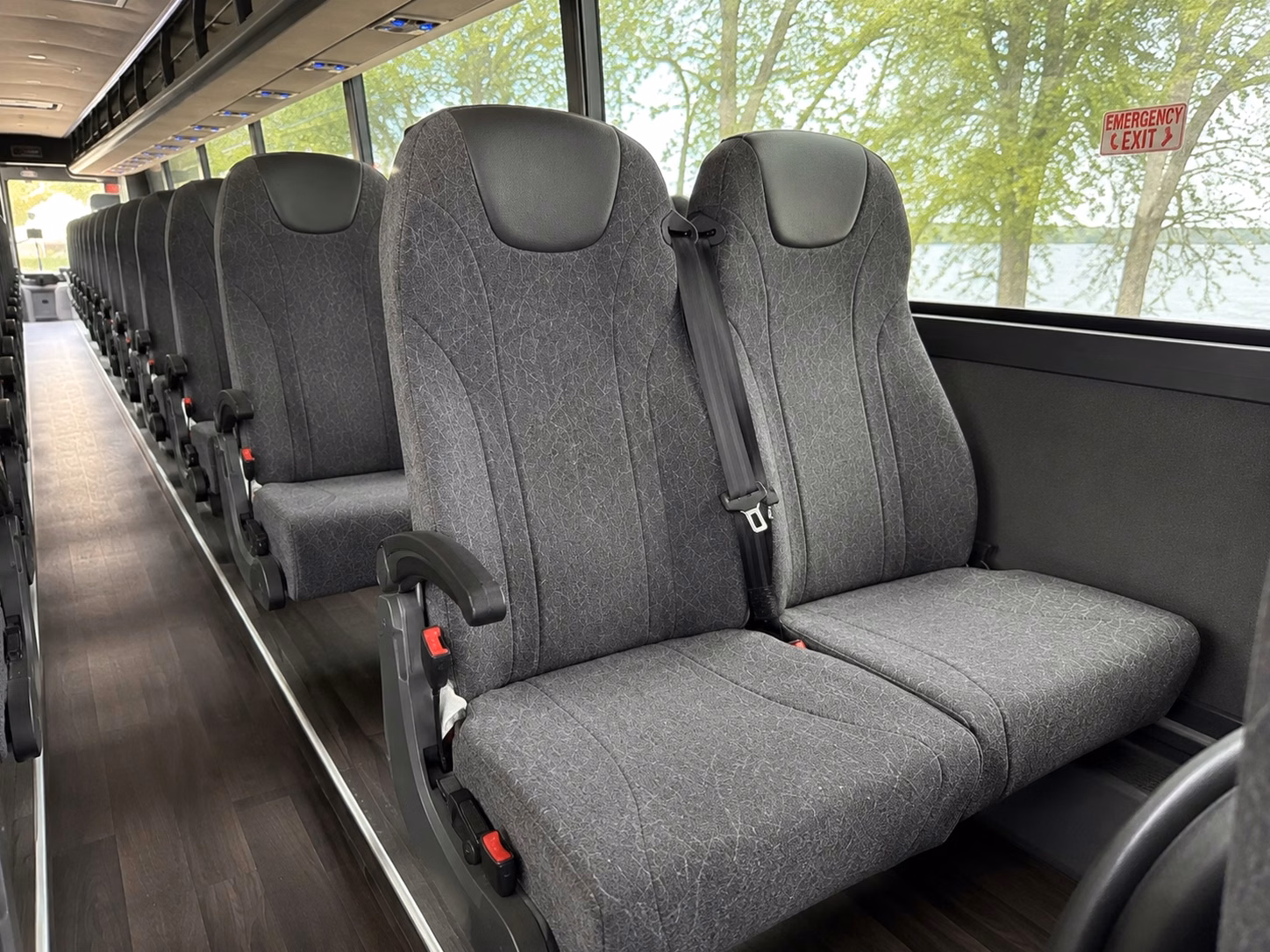 greensboro charter bus interior
