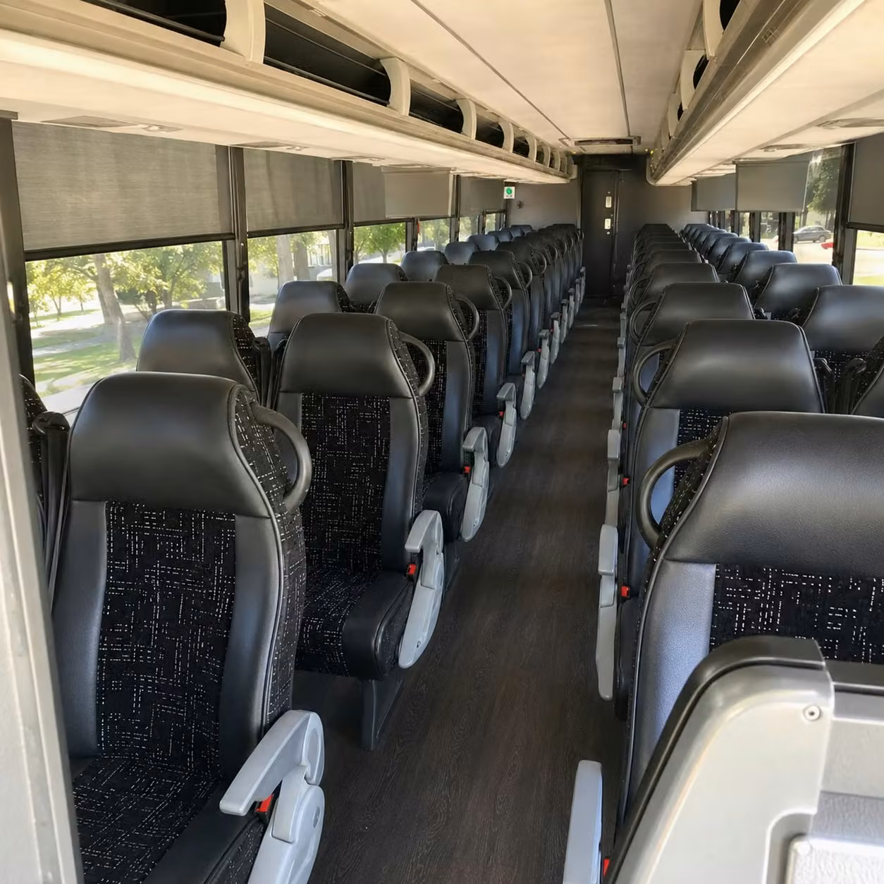 greensboro charter bus rental interior