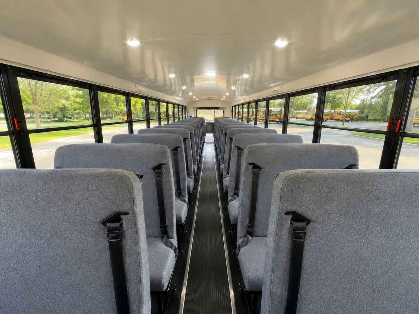 school bus inside