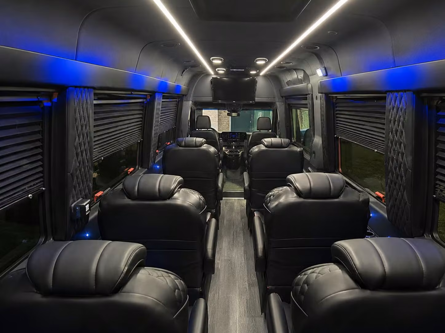 sprinter van with driver inside